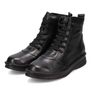 シティゴルフ City Golf ゆったり足入れ アウトステッチ製法 レースアップ・カジュアルブーツ GFL20130 （ブラック）