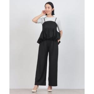CLANE（クラネ） サロペット オーバーオール CLANE PEPLUM LAYERED ALL