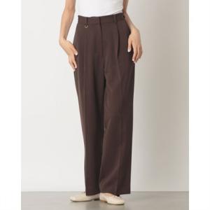 クラネ CLANE 2WAY TUCK STRAIGHT PANTS （BROWN）