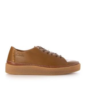 クラークス Clarks Oakpark Low / オークパークロー （タンレザー）