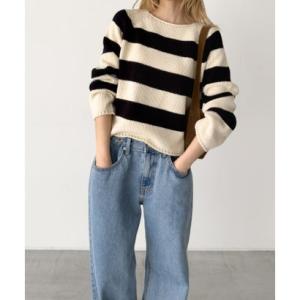 CANAL JEAN El mar ラグランニット