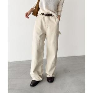 キャナルジーン CANAL JEAN El mar キャンバスダブルニーパンツ （クリーム）