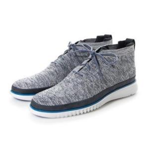 コール ハーン COLE HAAN 2.ゼログランド スティッチライト チャッカ ウォーターレジスタント mens （ウォーターレジスタント ブルー