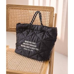 コーエン coen ロゴ刺繍キカキルトショルダーバッグ（Mサイズ） （BLACK）