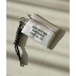 コーエン coen レザーライクカードケースキーホルダー （SILVER）