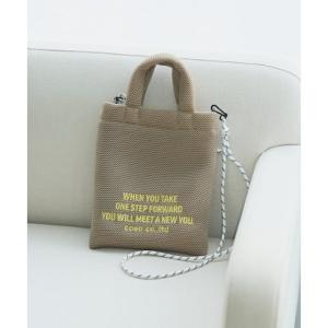 コーエン coen ロゴシシュウパフメッシュショルダー （BEIGE）