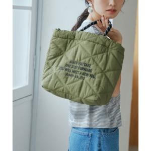 コーエン coen 【新色追加】ロゴ刺繍キカキルトショルダーバッグ（Mサイズ） （OLIVE）
