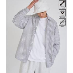 楽はおりシャツ【ストレッチ、吸水速乾、防シワ】