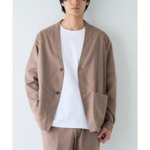 コーエン coen ハイブリッドリネンノーカラージャケット【吸水速乾・防シワ・UVカット】 （MOCA）