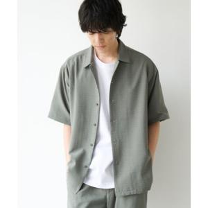 コーエン coen リネンライクリラックスシャツ （OLIVE）