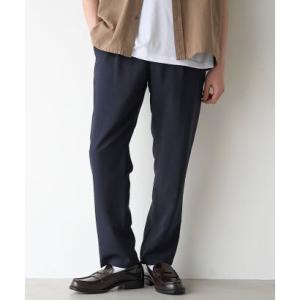コーエン coen リネンライク1タックレギュラーパンツ【UVカット】 （NAVY）