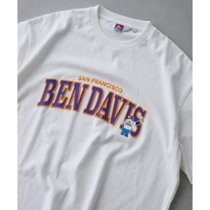 コーエン coen BENDAVIS裾リブプリントT （WHITE）