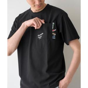 コーエン coen ◆converse ポケ付刺繍Tシャツ （BLACK）
