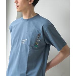 コーエン coen ◆converse ポケ付刺繍Tシャツ （TURQUOISE）