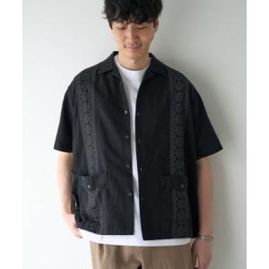 コーエン coen メンアサキューバシャツ （BLACK）