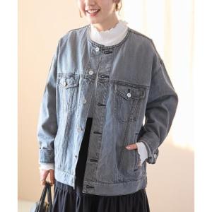 コーエン coen DENIMノーカラーGジャン （LT.GRAY）