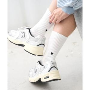 コーエン coen ハートバックシシュウリブソックス （OFF WHITE）