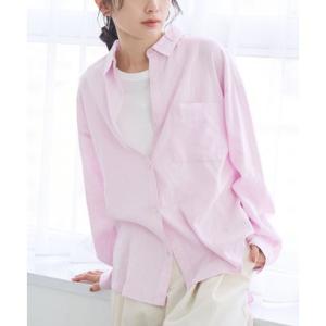 コーエン coen リネンレーヨンレギュラーカラーシャツ （LT.PINK）