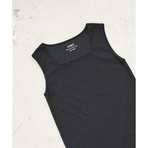 コーエン coen リブスクエアネックタンク （BLACK）