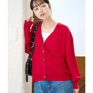 コーエン coen C/AC Vネックカーディガン （RED）