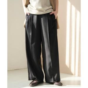 コーエン coen リネンタッチPe ツータックワイドPT （BLACK）