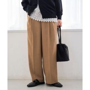 コーエン coen リネンタッチPe ツータックワイドPT （BEIGE）