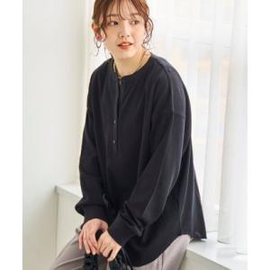 コーエン coen シアーワッフルヘンリーネックL/S （BLACK）