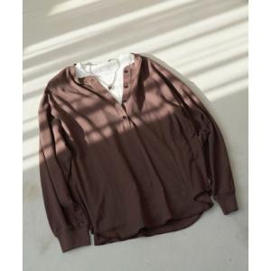 コーエン coen シアーワッフルヘンリーネックL/S （DK.BROWN）