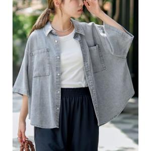 コーエン coen C/RYデニムHSシャツ （LT.GRAY）