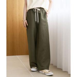 コーエン coen ■リネンレーヨンベイカーワイド （OLIVE）