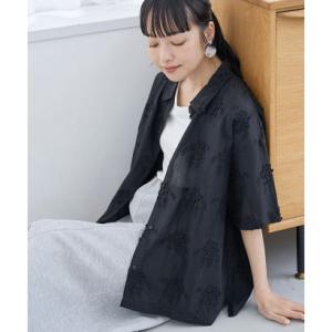 コーエン coen 3Dシシュウ H/Sシャツ （BLACK）