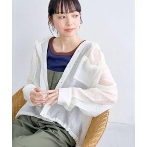 コーエン coen シアーフーディシャツ （OFF WHITE）