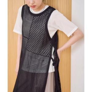 コーエン coen パッチワークフウスカシアミロングジレ （BLACK）
