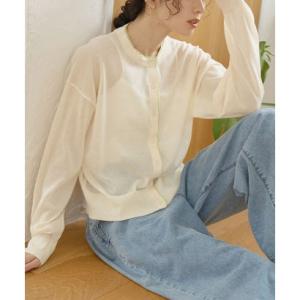 コーエン coen レイヤードライクドライタッチシアーカーデ （NATURAL）