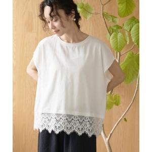 コーエン coen スソレースドッキングF/Sカットソー （OFF WHITE）