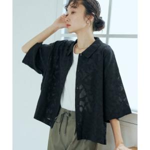 コーエン coen カットジャカードH/Sシャツ （BLACK）