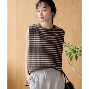 コーエン coen ワッフルマルチBDタックノースリーブ （MD.BROWN）