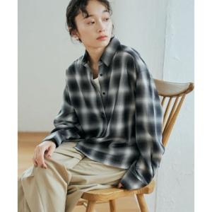 コーエン coen シアーオンブレチェックレギュラーSH （BLACK）
