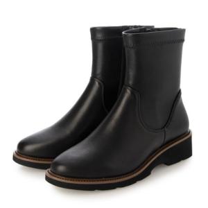 コンポジション ブロウ COMPOSITION Blow 【ゆったり・幅広】ストレッチコンフォートショートブーツ （ブラック）