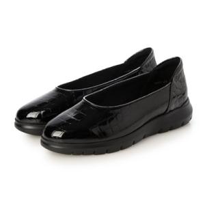 コンポジション ブロウ COMPOSITION Blow 【ゆったり・幅広】オールウェザー対応コンフォートパンプス （ブラックエナメル）