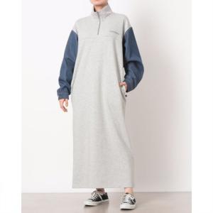 コンバース CONVERSE レディース ワンピース AP デニムドッキングワンピース 42600020 （杢グレー/ネイビー）