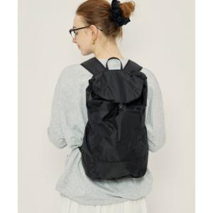 コカ coca 軽量リップストップポケッタブルバックパック （Black）