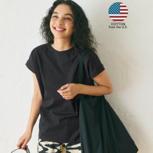 コカ coca COTTON from the U.S.フレンチスリーブTシャツ （Black）