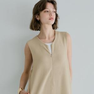 コカ coca エンボスフロントジップオールインワン （Beige）
