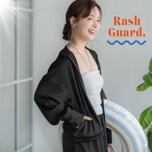 コカ coca 【UVカット】ラッシュガードパーカー （Black）