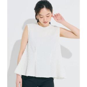 コカ coca 表面感 タックブラウス （White）
