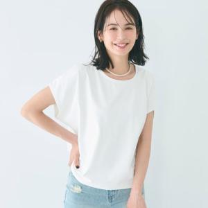 コカ coca シルキータッチハーフスリーブ ドルマンTシャツ （White）