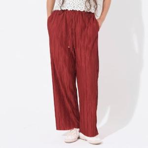 コカ coca スリムウェーブパンツ （Red）