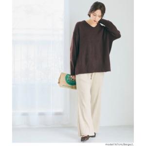コカ coca スムースリブパンツ (Beige)の詳細画像2