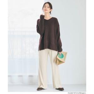 コカ coca スムースリブパンツ (Beige)の詳細画像4